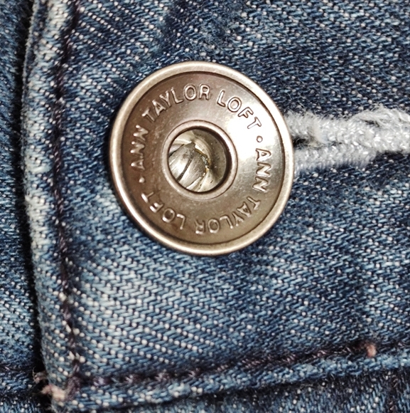 Ann Taylor Loft Modern Flare Women's Blue Jeans - Picture 5 of 11